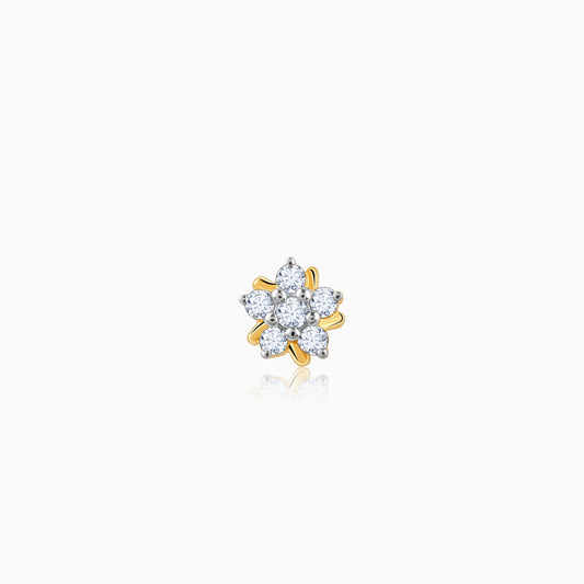 Gold Aurelia Lab Grown Diamond Nose Pin