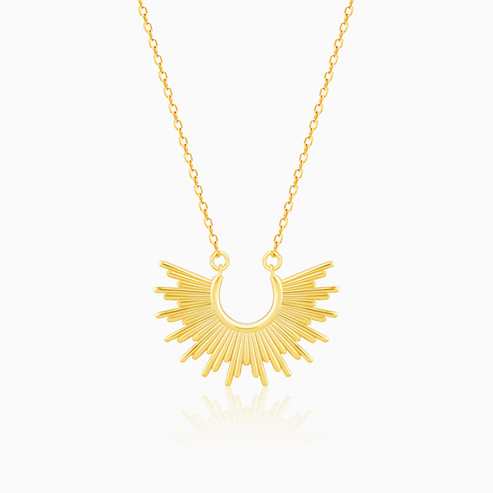 Anushka Sharma Golden Radiant Sunrise Necklace