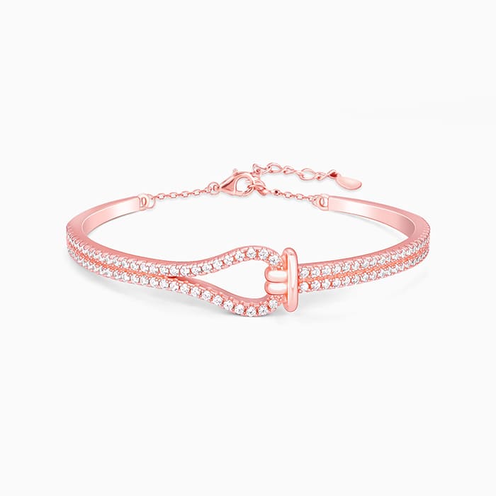 Anushka Sharma Rose Gold Knotted Feelings Bracelet