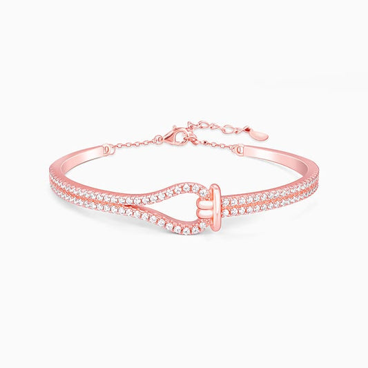Anushka Sharma Rose Gold Knotted Feelings Bracelet