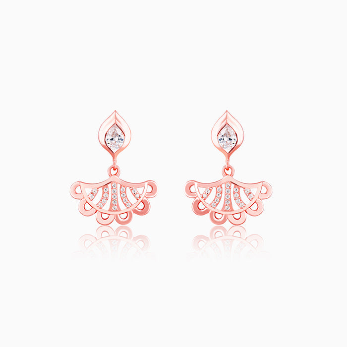 Anushka Sharma Rose Gold Diya Inspired Earrings