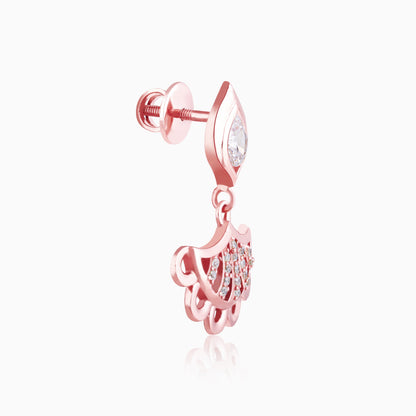 Anushka Sharma Rose Gold Diya Inspired Earrings