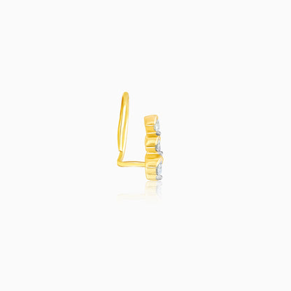 Gold Classic Connection Diamond Nose Pin