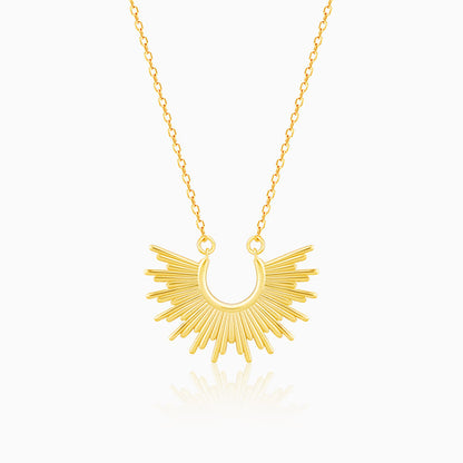 Anushka Sharma Golden Radiant Sunrise Necklace